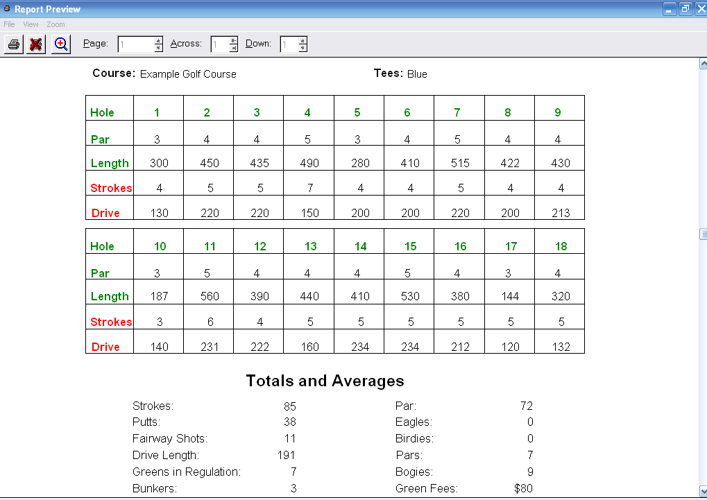 Golf Tracker - Golfing Score Software